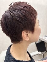 ロウ 札幌(ROW)&nbsp;。大人ガーリー/ベリーショート/ピンクベージュ/ピンクブラウン