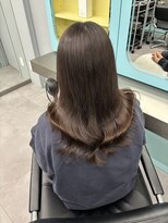 ノー バイ イオエ 西梅田(no. by ioe)&nbsp;ブリーチなしカラー/髪質改善/ミルクティーベージュ/小顔へア