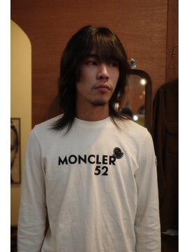 エディ(Edy) メンズウルフカットマッシュウルフニュアンスパーマ眉毛カット