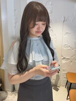 アンド グラフ(& Graph.)&nbsp;オリーブベージュグレージュ透明感カラー顔まわりカット