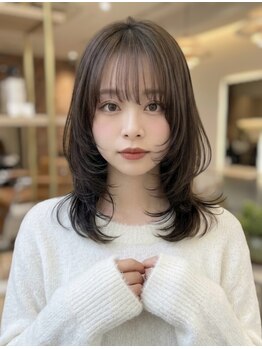 リープス(LEAPS)の写真/小顔カットも◎ 顔まわりレイヤーカットで韓国風フェイスレイヤー!運命の似合わせを前髪から実現します♪