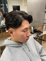 リレーションメンズヘアー(RELATION MEN'S HAIR)&nbsp;ニュアンスパーマオールバックジェットモヒカンマッシュメンズ