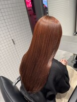 エイド 本店(aid)&nbsp;オレンジブラウンで大人可愛いヘアカラー
