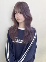 アクシス 栄店(`AXIS)&nbsp;平田/ワンホンレイヤー/ミルクティーブロンド/ダークブルー/栄