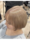 CIEL立川×木村優作 ショート×ブロンドベージュ