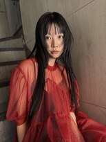 ユルク トウキョウ(jurk tokyo) 黒髪ムードレイヤー×シースルーバング