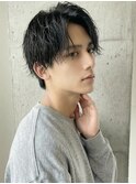 センターパート/ニュアンスパーマ/ダウンバング/ツーブロp越谷