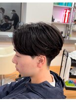 become men's hair 名駅EAST【10月3日 NEW OPEN(予定)】&nbsp;ニュアンスパーマ×センタパート/名古屋/メンズ