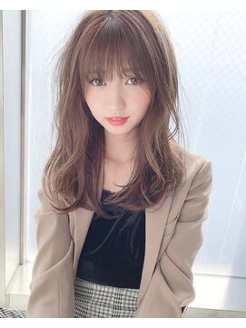 アリスバイアフロート 自由が丘(ALICe by AFLOAT) シースルーバングレイヤー（耳かけ毛先パーマイメチェン）