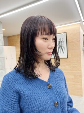 テトヘアー(teto hair) フェイスレイヤー　前髪パッツン　ウルフ