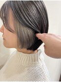 グレイ系イヤリングカラー/ボブ