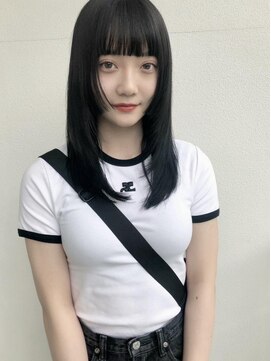 リムレス(LIMLESS) 10代20代30代ブルーブラックダブルカラーブリーチ万代新潟