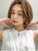ショートパーマ★オリーブカラー20代30代