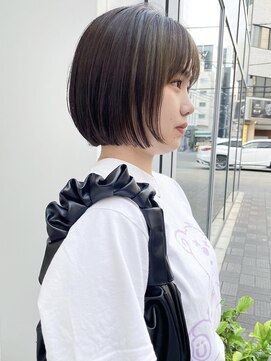 カフ(CAF) CAF 照下　イメチェン似合わせカットコンパクトミニボブ大阪