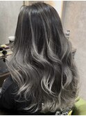 【Labimani】ホワイトグレーバレイヤージュ