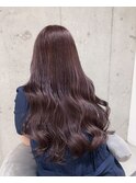 上品な艶髪ラベンダーピンク