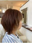 フェイスフレーミング×ウルフヘア/ハイトーンカラー/30代/40代