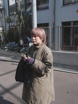 bibito ピンクヘア ダブルカラー ハイトーンボブ