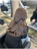 暗髪/ツヤ髪/韓国/レイヤーカット/前髪カット/トリートメント/栄
