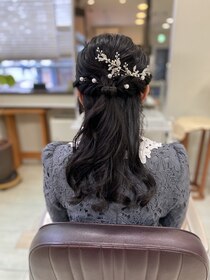 マーブル(marble) ハーフアップヘアアレンジ