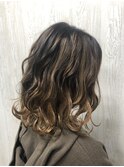 大人可愛い外ハネゆる巻きミディ【TELA HAIR葛西】