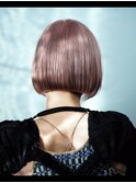 ペールピンク ボブ