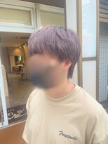 ヘアーズファイン(hair's fine)&nbsp;韓国ナチュラルマッシュウルフラベンダーグレージュハイトーン