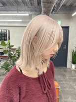 ニコ トウキョウ 渋谷(nico TOKYO)&nbsp;ホワイトブロンド/ダブルカラー/ケアブリーチ/ハイトーン