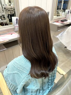 シェル 津山の手店(shel) 20代30代40代ブリーチなしオリーブグレージュロング