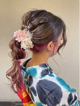 スーパーカット 元町店(SUPER CUT)の写真/着付けに合うヘアアレンジ・長時間くずれない着付け・華やかな帯結びなどあなたに合ったスタイルをご提案！