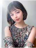 【NEW OPEN】小顔前髪あり後れ毛サイドバングメルティカラー