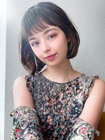 アフロートフクオカ(AFLOAT FUKUOKA)&nbsp;【NEW OPEN】小顔前髪あり後れ毛サイドバングメルティカラー