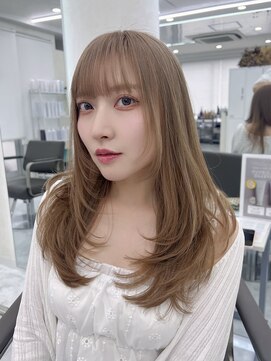 アイセ(I.se Eir TOKYO) ミルクティーカラー/ケアブリーチ/ハイトーン/レイヤーカット