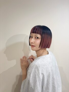 メロン 高円寺(melon) ピンク＋ブラック/デザインカラー