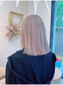 ブリーチ２回のホワイトミルクティーベージュ