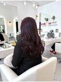 《AO hair》暖色カシスカラー