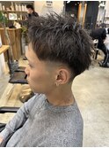 MEN’S HAIR/ブルーブラック/フェザーパーマ/守谷