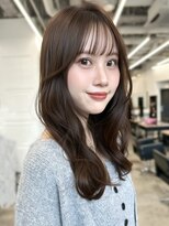 ガーデントウキョウ(GARDEN Tokyo)&nbsp;ミディアムロング/チョコレートカラー/小顔カット/艶カラー