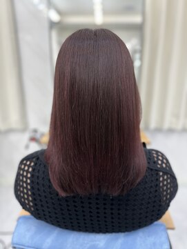 エミン(emyn) ワインレッド◎ブリーチなし!艶髪/髪質改善/縮毛矯正/代々木