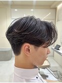 刈り上げマッシュ/マッシュ/センターパート