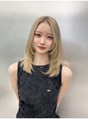 ハッシュカット/シャギーカット/レイヤーカット/ブロンド