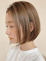 サンタフェ 名駅店(Santa'Fe)&nbsp;白髪ぼかし似合わせ/大人ショート/前下がりボブ/7