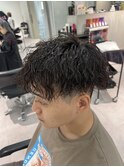 ツイストパーマ×ショートマッシュ【松戸/メンズ】