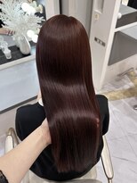 リー 梅田(Lee)&nbsp;arisa/髪質改善カラー/ボルドカラー/ワインレッド/艶髪/大阪梅田