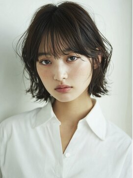 プラスリブ(Plus Lib) ナチュラルレイヤーボブ×パーマ