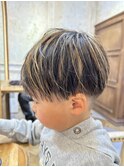〈キシタクヘアー〉キッズカット×ハイライト