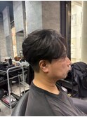 メンズ毛流れヘア