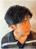 ナチュラルセンターパートショート