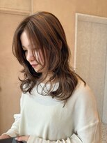 オン キャナルシティ博多前店(on)&nbsp;【晴音】ミディアムレイヤー/ハイライトベージュ/30代