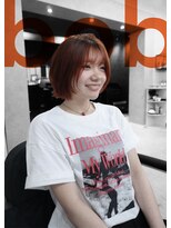 フランチェスカドットボブ(francesca.bob)&nbsp;レッドオレンジ×レイヤーボブ